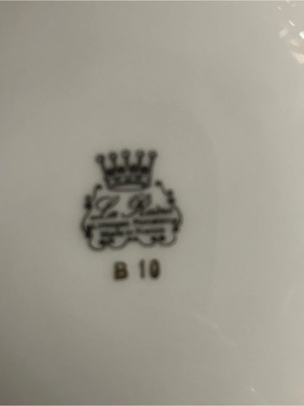 Limoges Porcelain hand painted porcelain French Antique Dish with gold trim.